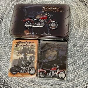 Harley Davidson Limited Edition Playing Cards with Metal Tin NWT